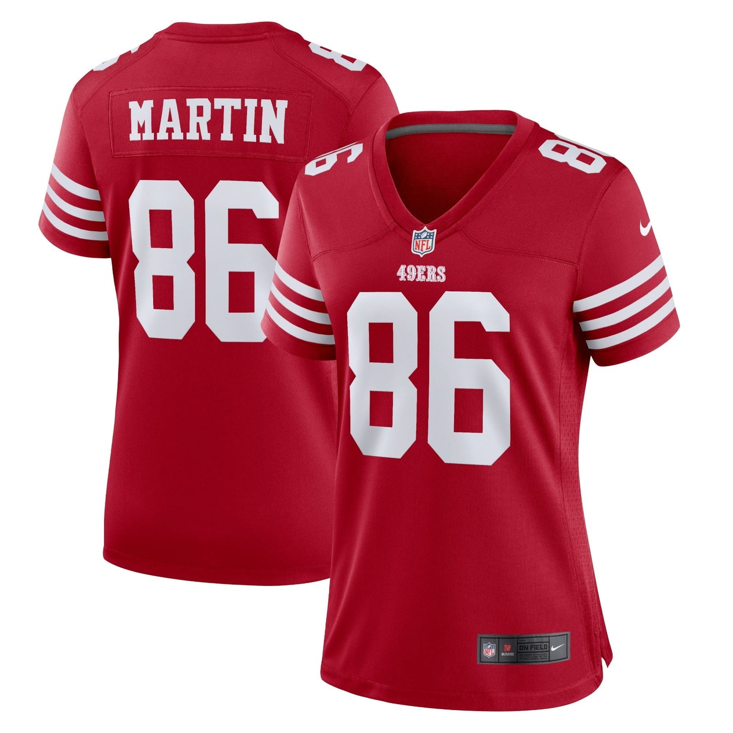 Women's Nike Tay Martin Scarlet San Francisco 49ers Home Game Player Jersey