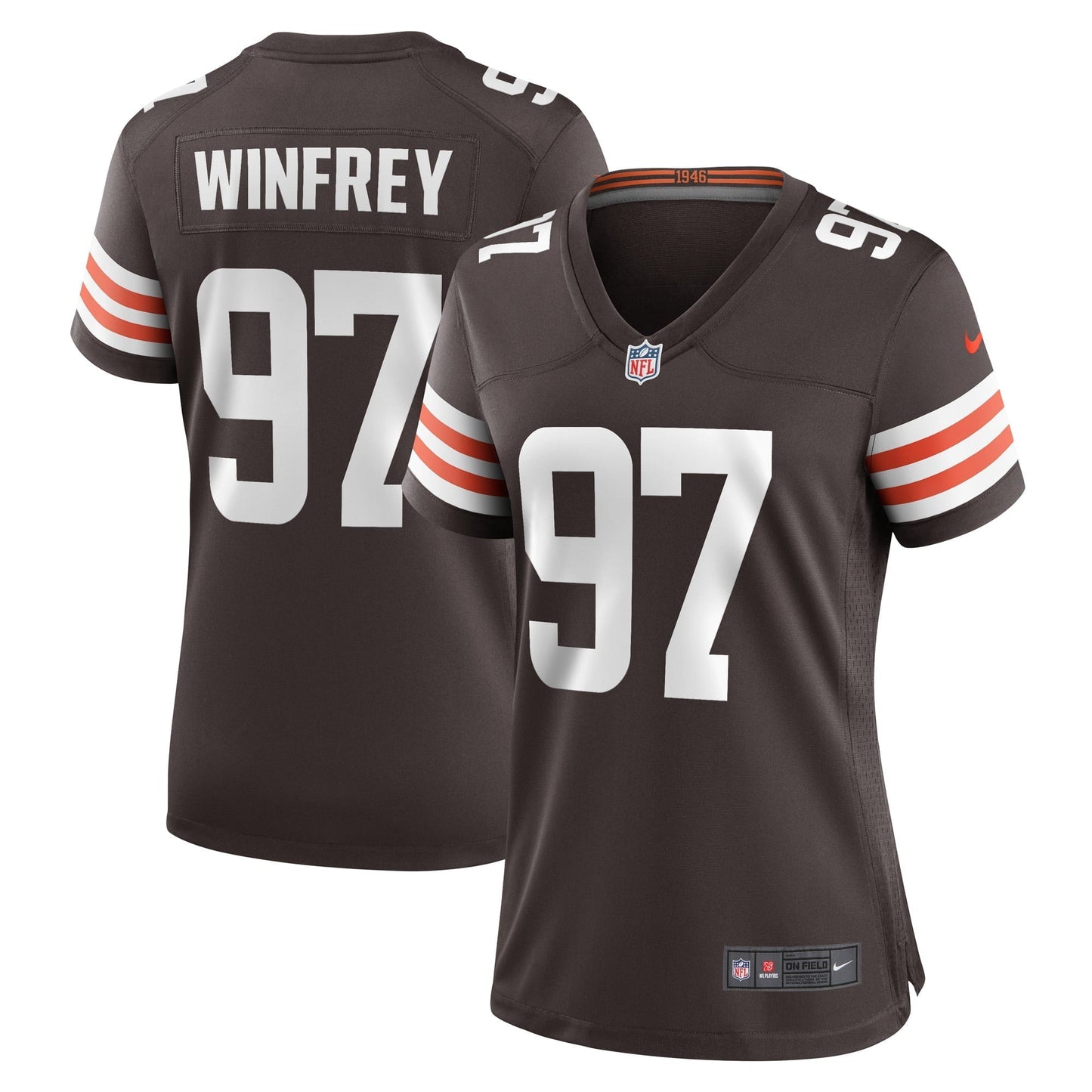 Women's Nike Perrion Winfrey Brown Cleveland Browns Game Player Jersey