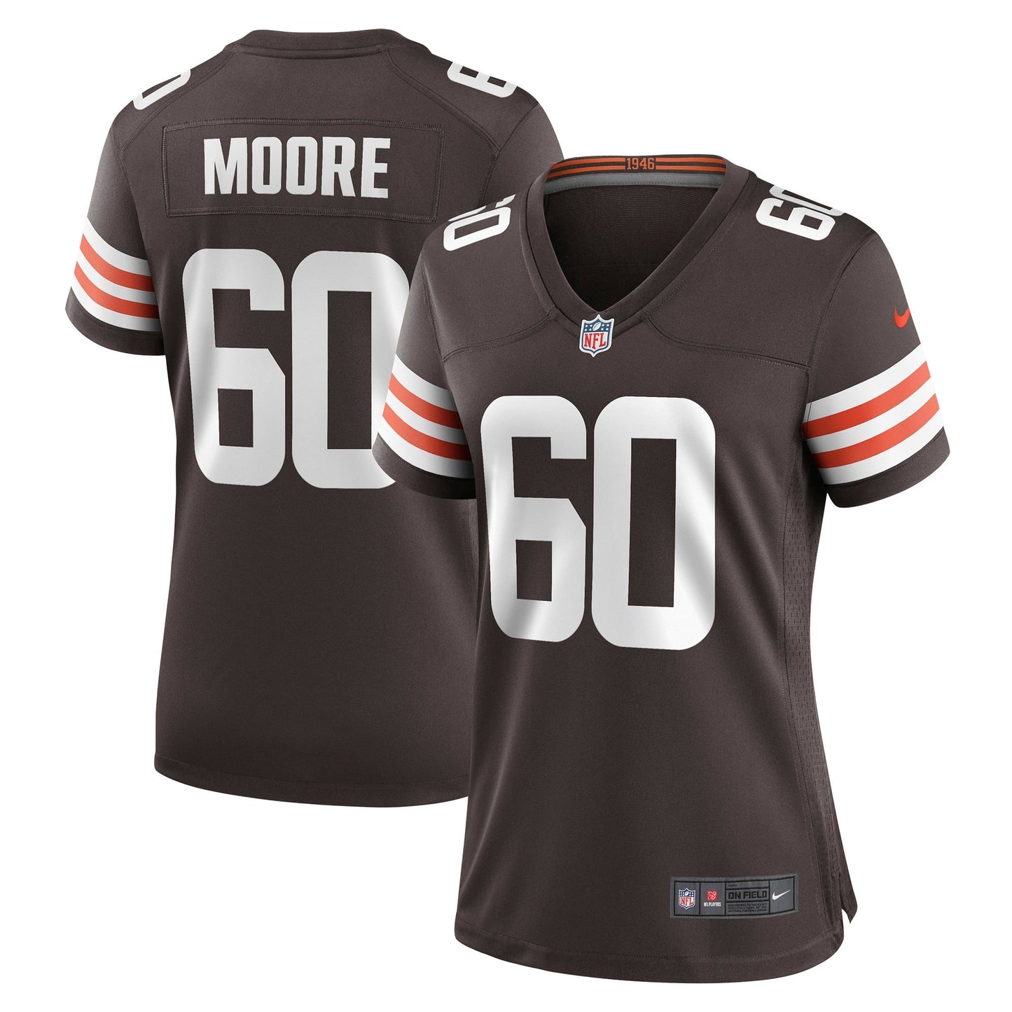 Women's Nike David Moore Brown Cleveland Browns Game Jersey