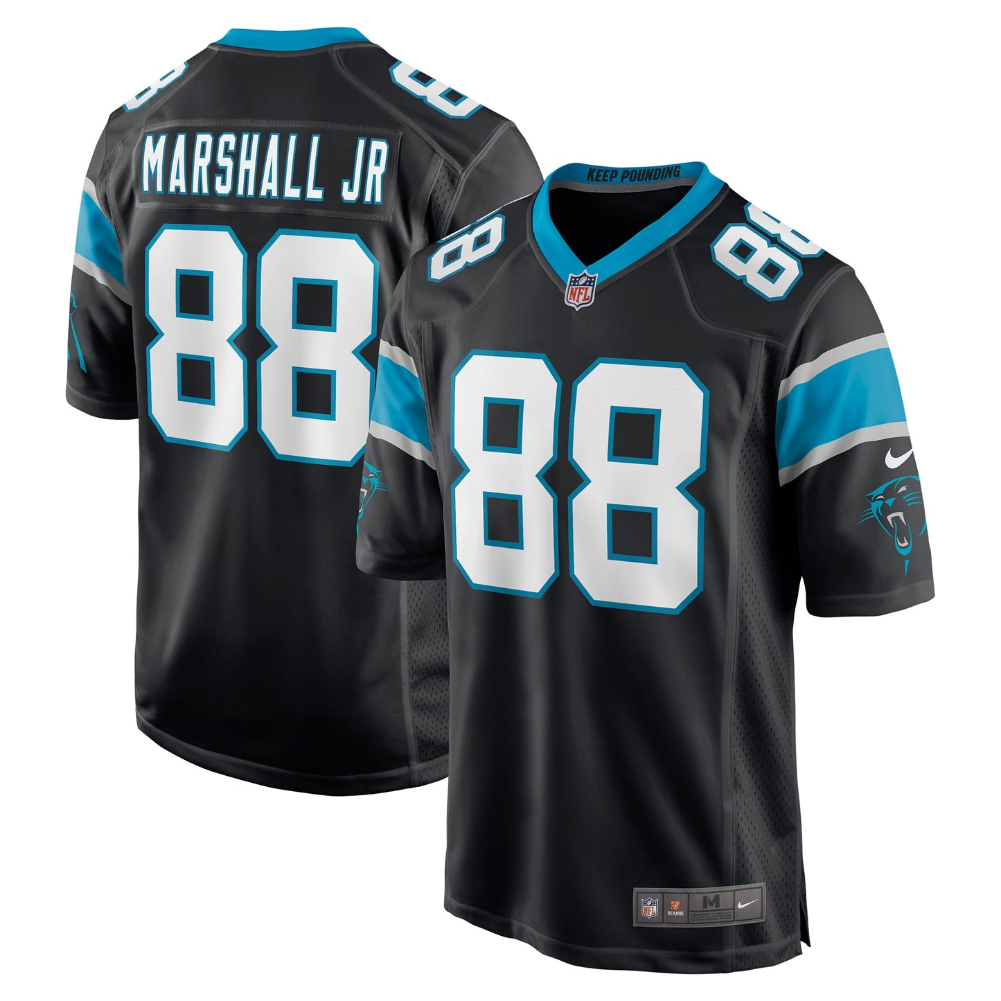 Terrace Marshall Jr. Carolina Panthers Nike 2021 NFL Draft Pick Player Game Jersey - Black