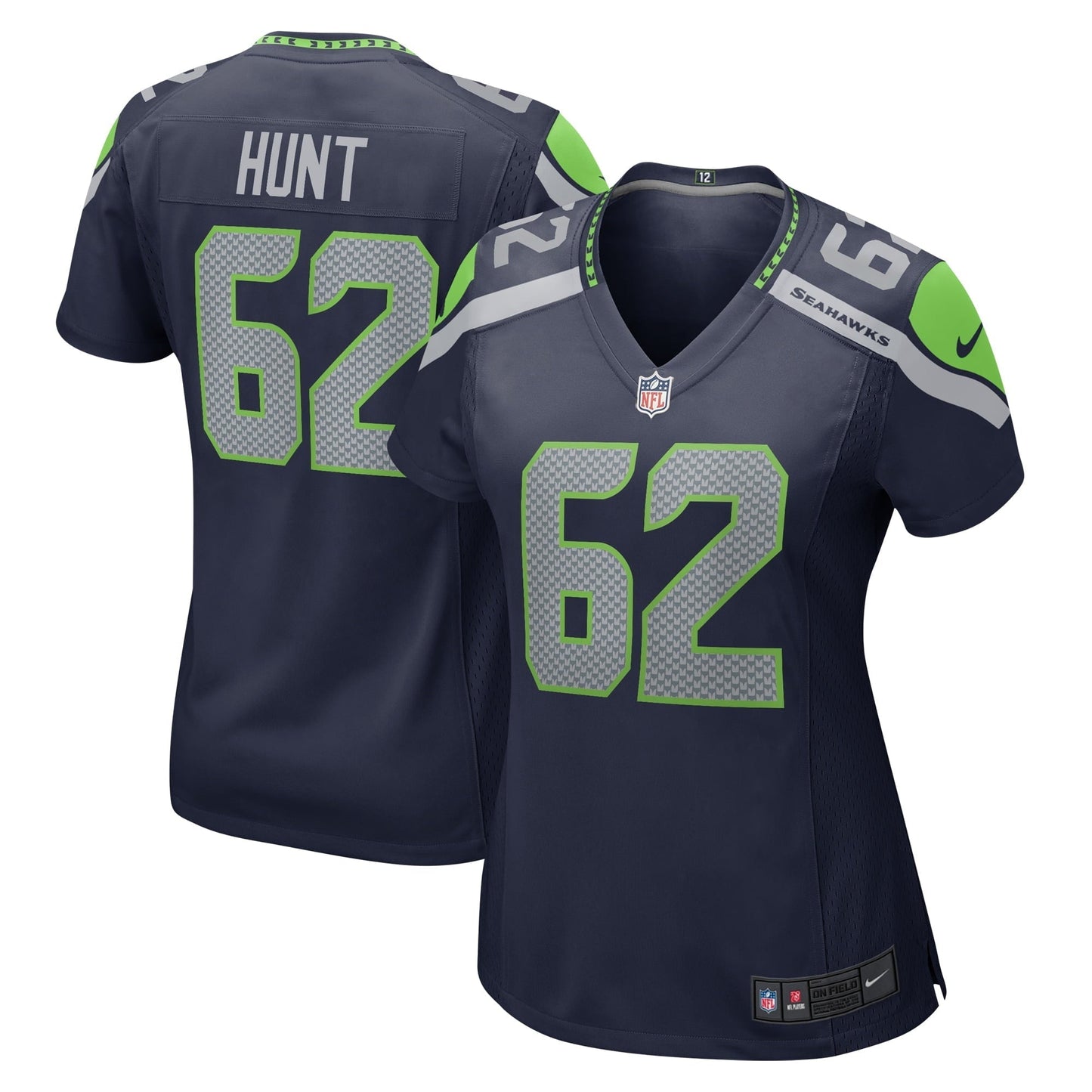 Women's Nike Joey Hunt College Navy Seattle Seahawks Home Game Player Jersey