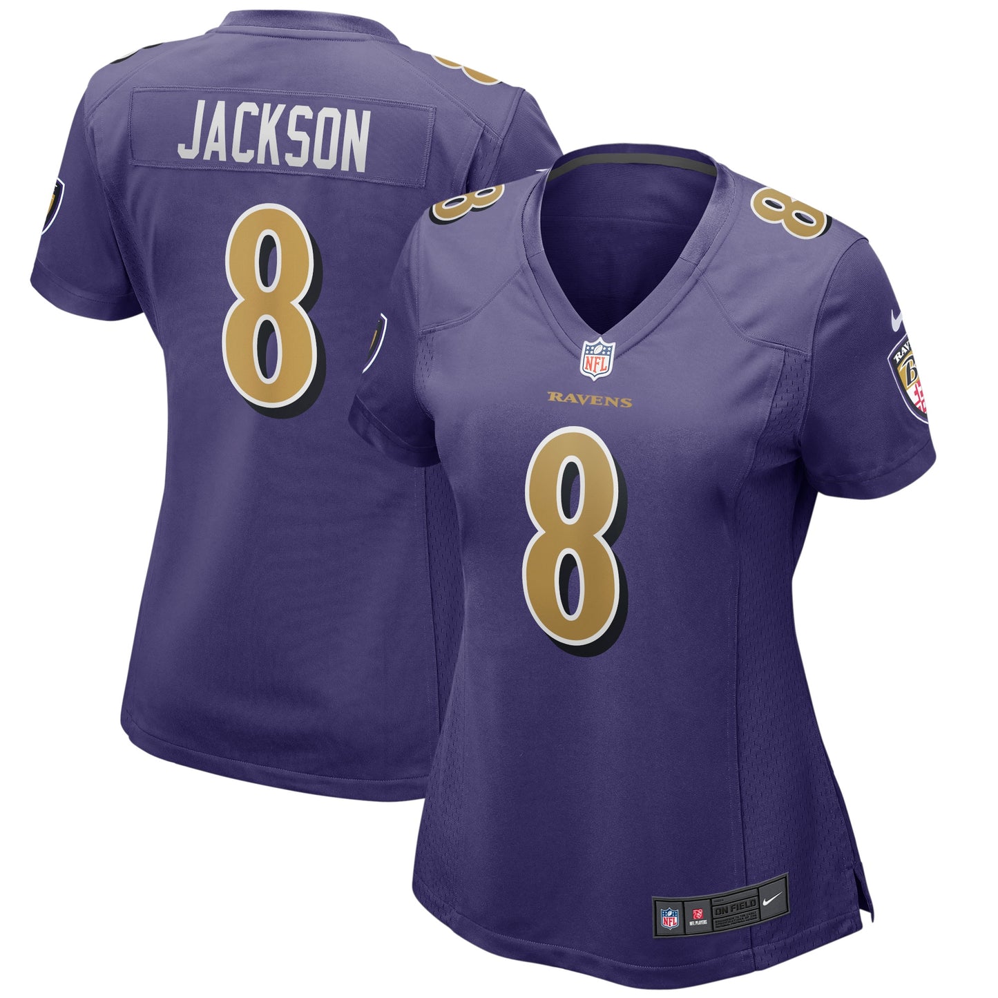 Lamar Jackson Baltimore Ravens Nike Women's Alternate Game Player Jersey - Purple