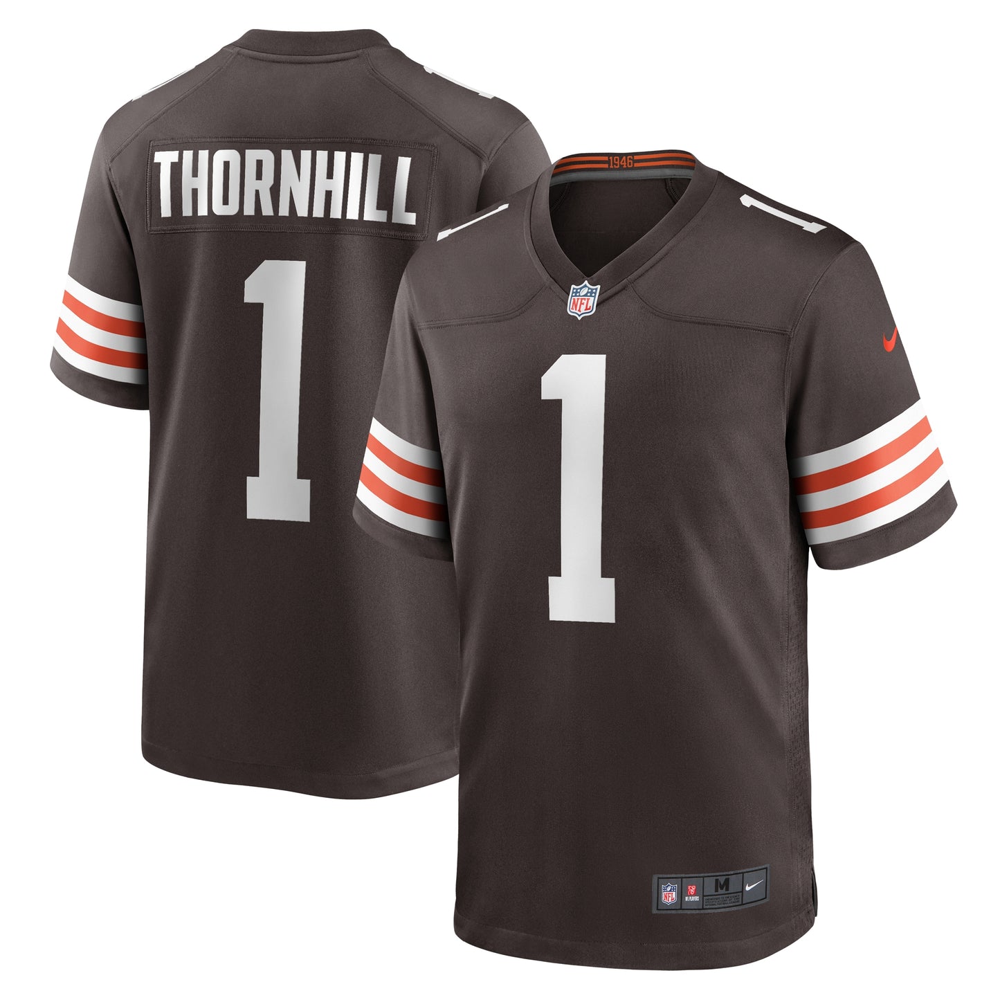 Juan Thornhill Cleveland Browns Nike Team Game Jersey - Brown