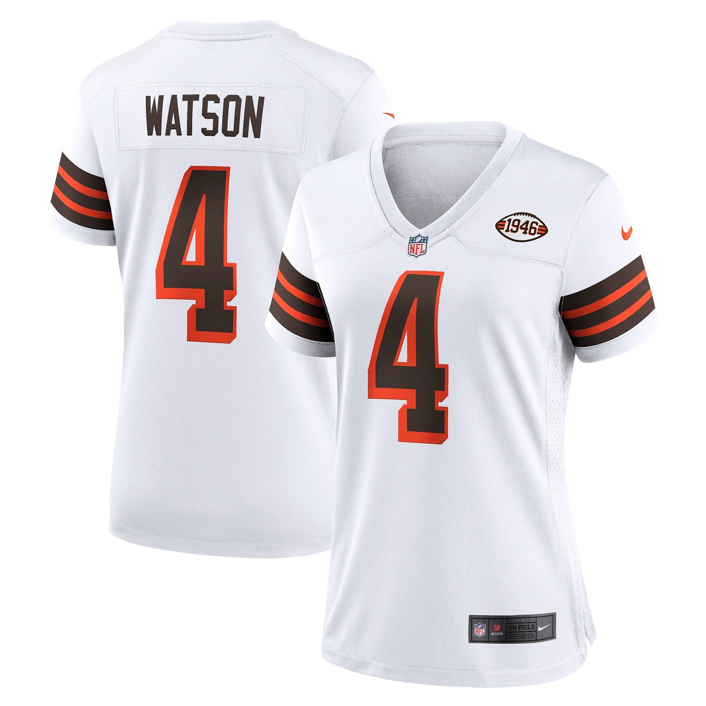 Deshaun Watson Cleveland Browns Nike Women's Player Jersey - White