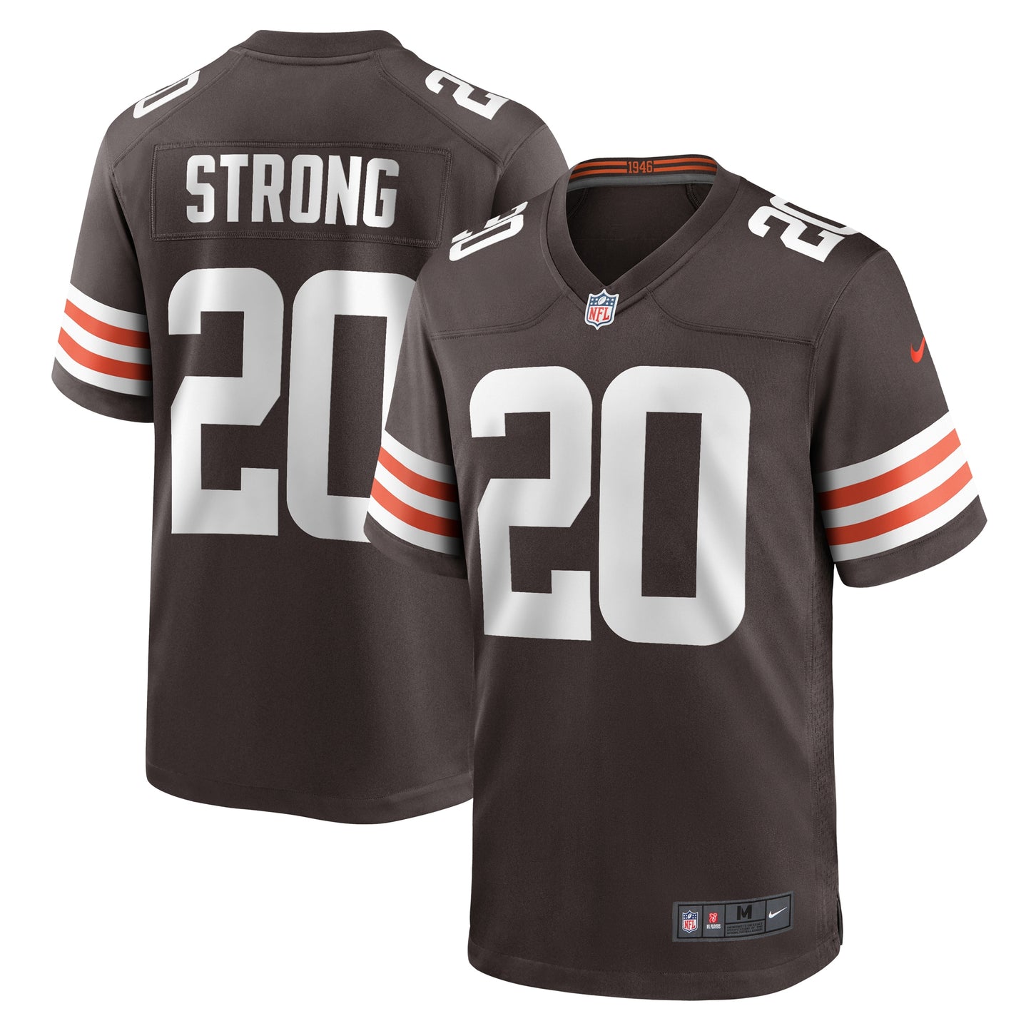 Pierre Strong Jr. Cleveland Browns Nike Team Game Jersey -  Brown