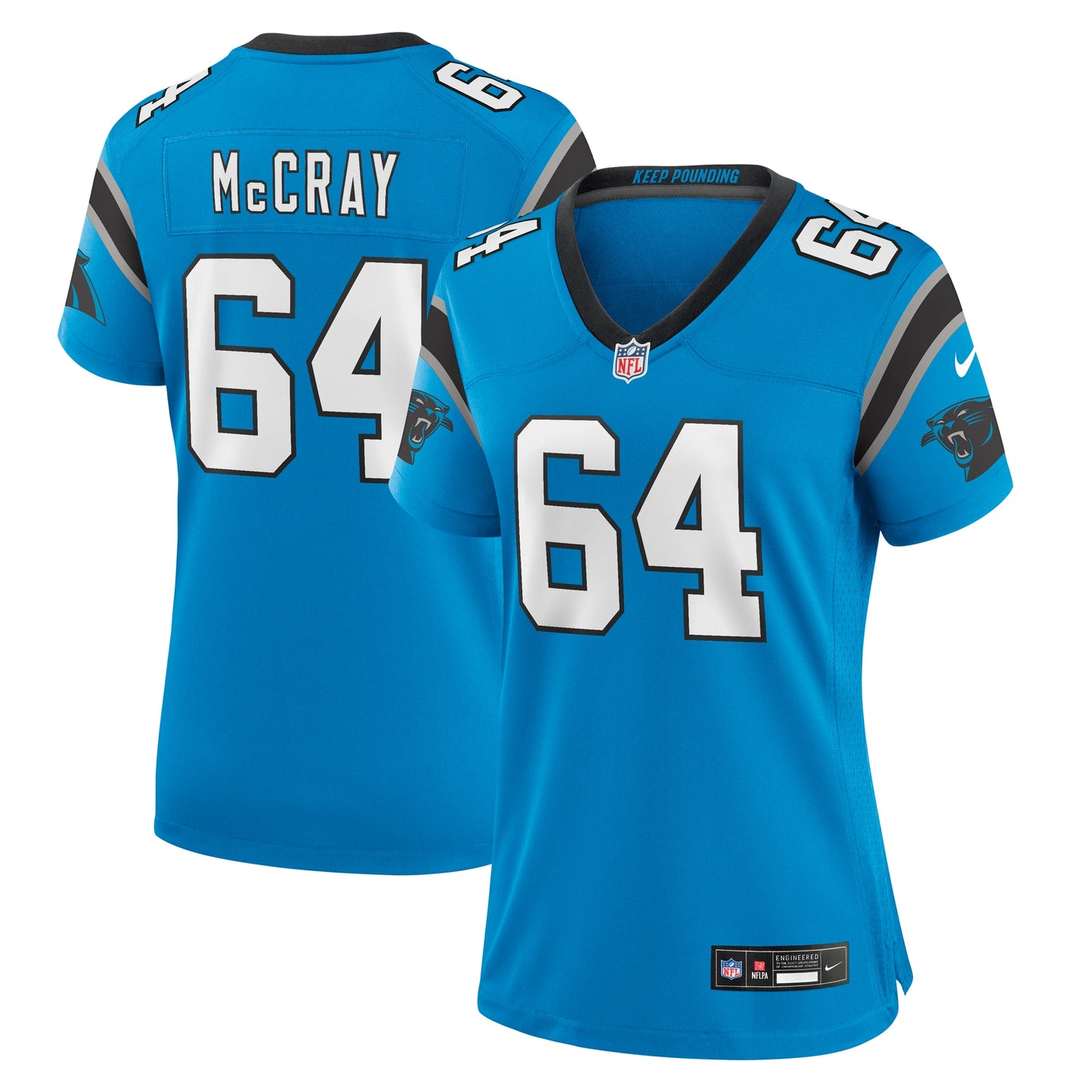 Justin McCray Carolina Panthers Nike Women's Alternate Game Jersey - Blue